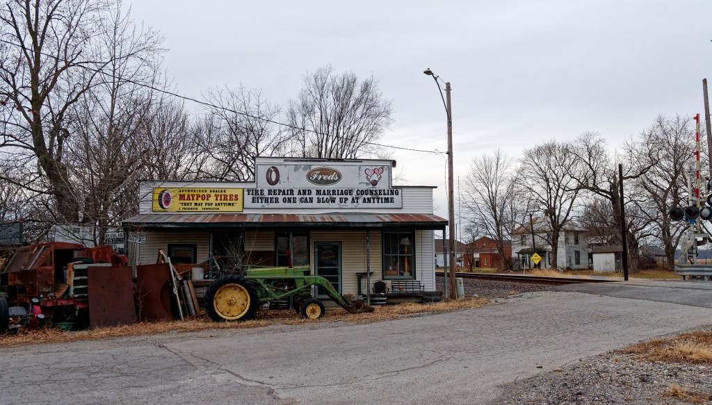 First I thought the possibly abandoned General Store was interesting.  Then I read the sign!